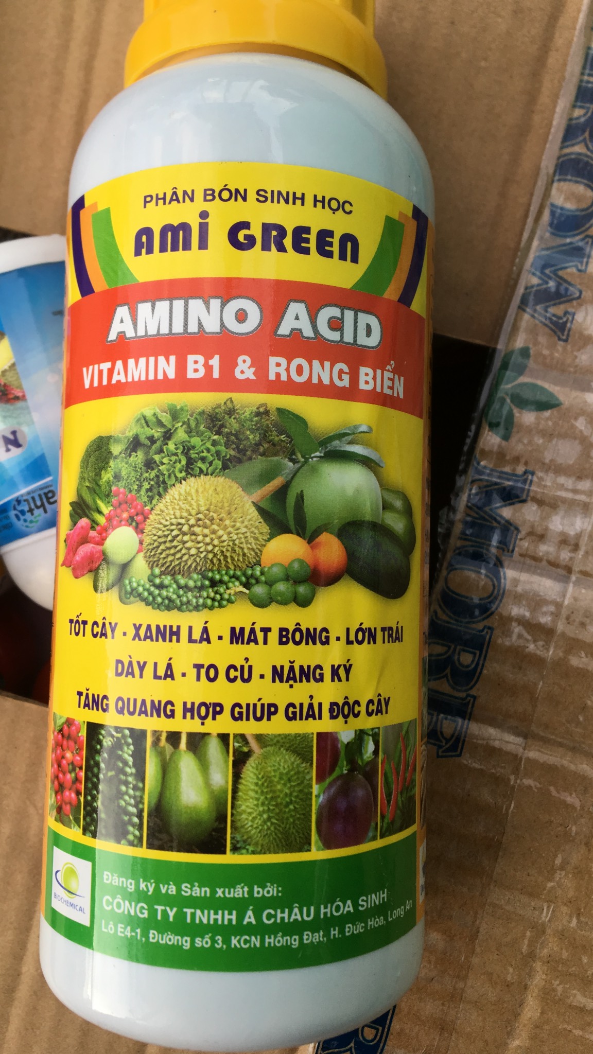 Phân Bón Sinh Học AMI GREEN amino chăm sóc cây trồng lọ 500ml