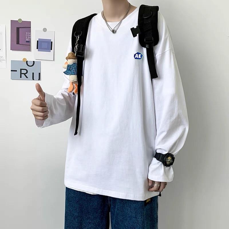Áo Thun Tay Dài Logo AB Unisex Form Rộng
