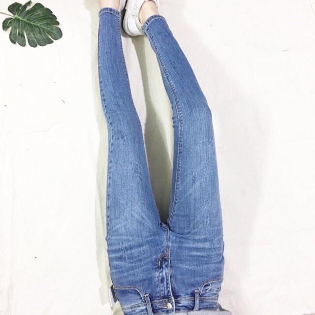 QUẦN JEANS ÔM CO GIÃN LƯNG SIÊU CAO- hình thật chính chủ