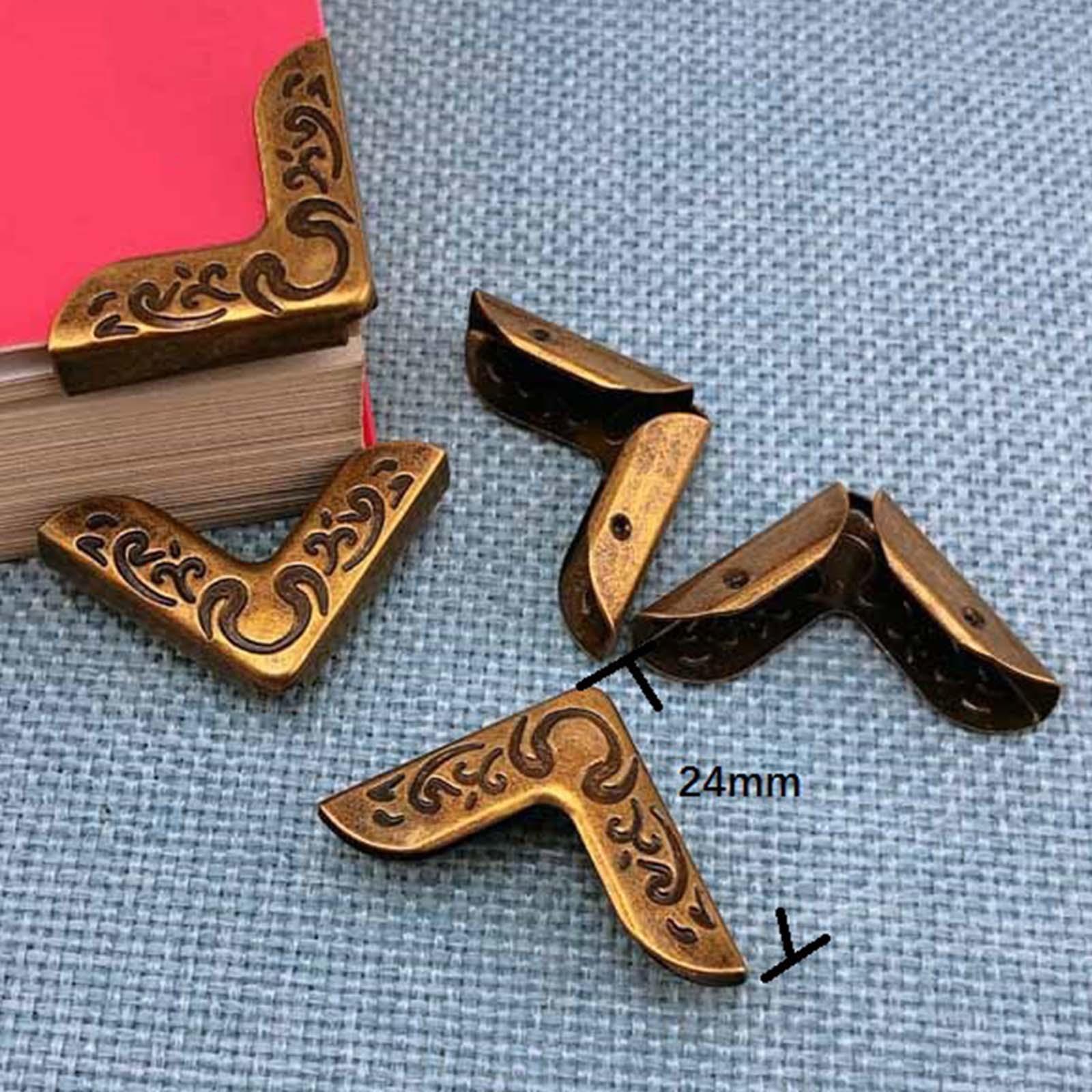100Pcs Book Corner Protector Metal, Scrapbooking Photo Mounting Corners, Book, Albums, Menus, Notebook, File Corner Protectors
