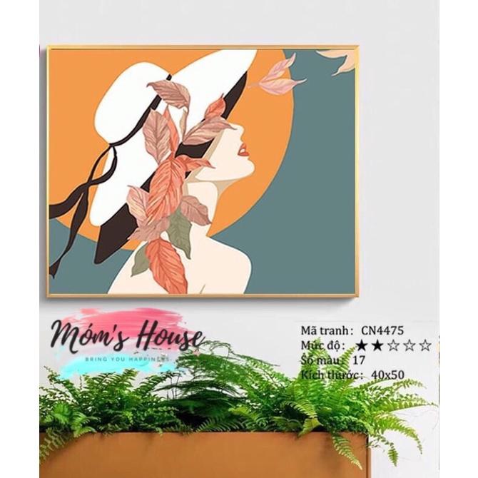 TRANH TÔ MÀU SỐ HÓA  CHUẨN MÀU CÔ GÁI HIỆN ĐẠI CN4475
