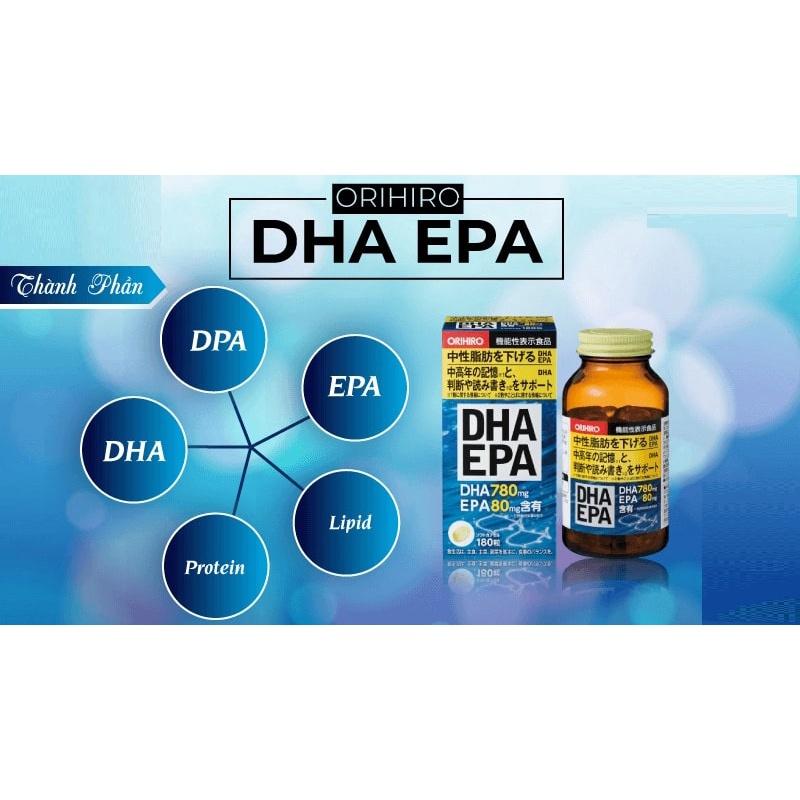 Viên uống bổ não DHA EPA Orihiro 180 viên