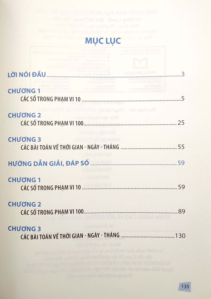 Toán Nâng Cao Và Bồi Dưỡng Học Sinh Giỏi Lớp 1 _ML