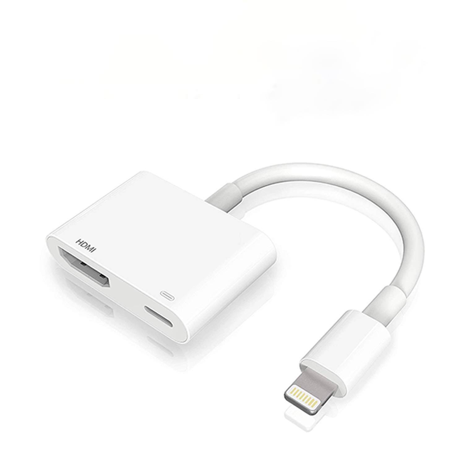 Đầu chuyển 1080P Digital AV Lightning sang HDMI chuyển hình từ iPhone 11/11 Pro/XS/XR/X/8 7, iPad lên Tivi HD/màn hình/máy chiếu