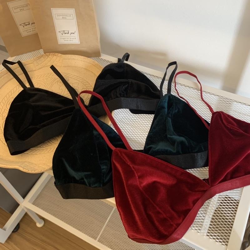 VELVET Bralette - Áo lót nhung dáng cơ bản