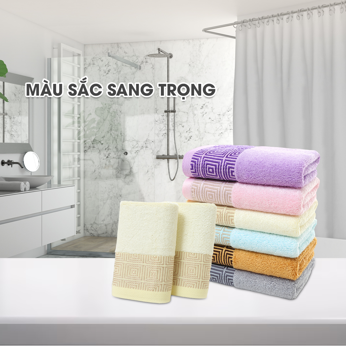 Khăn tắm sợi tre Bamboo Life hàng chính hãng Khăn lau người mềm mại kháng khuẩn siêu thấm hút an toàn cho da ngay cả với trẻ sơ sinh BL046