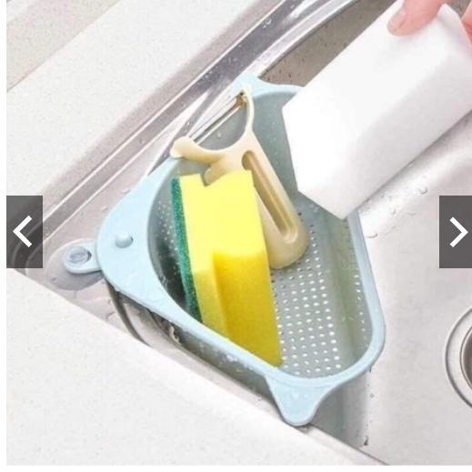 Giỏ tam giác treo bồn rửa đựng đồ khay đựng đồ rửa chén tiện dụng
