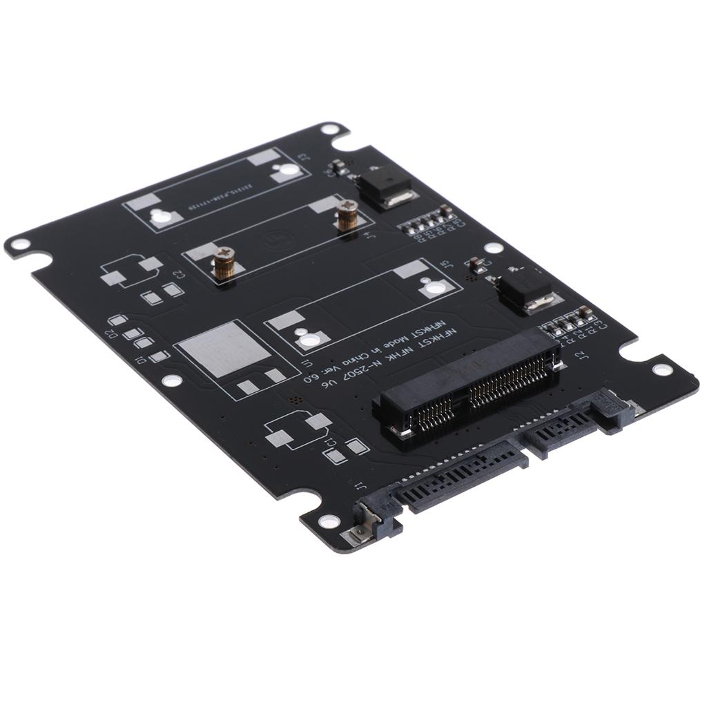 Mini mSATA SSD to 2.5'' SATA 3.0 Adapter Card & Case 7 mm Thickness