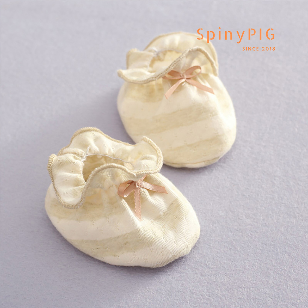 Set 3 đôi bao chân sơ sinh 100% cotton tự nhiên không chất tẩy nhuộm an toàn cho bé cực xinh xắn