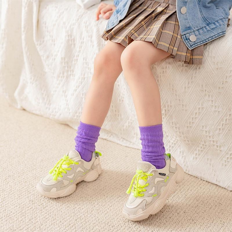 Tất Bé Trai Tất Bé Gái Từ 2-12 Tuổi Cao Cổ 100% Cotton Hàng Xuất Nhật Tất Trẻ Em Siêu Mềm Mịn PK75