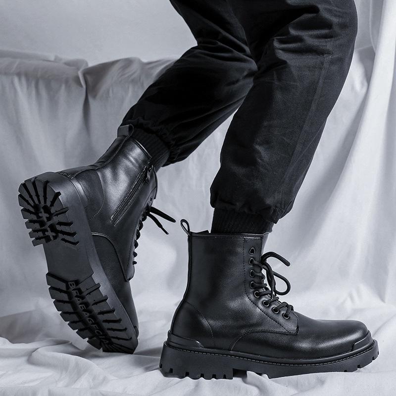 Giày Martin Boot Nam Cổ Cao Collection của Anh (đế cao 7cm.)