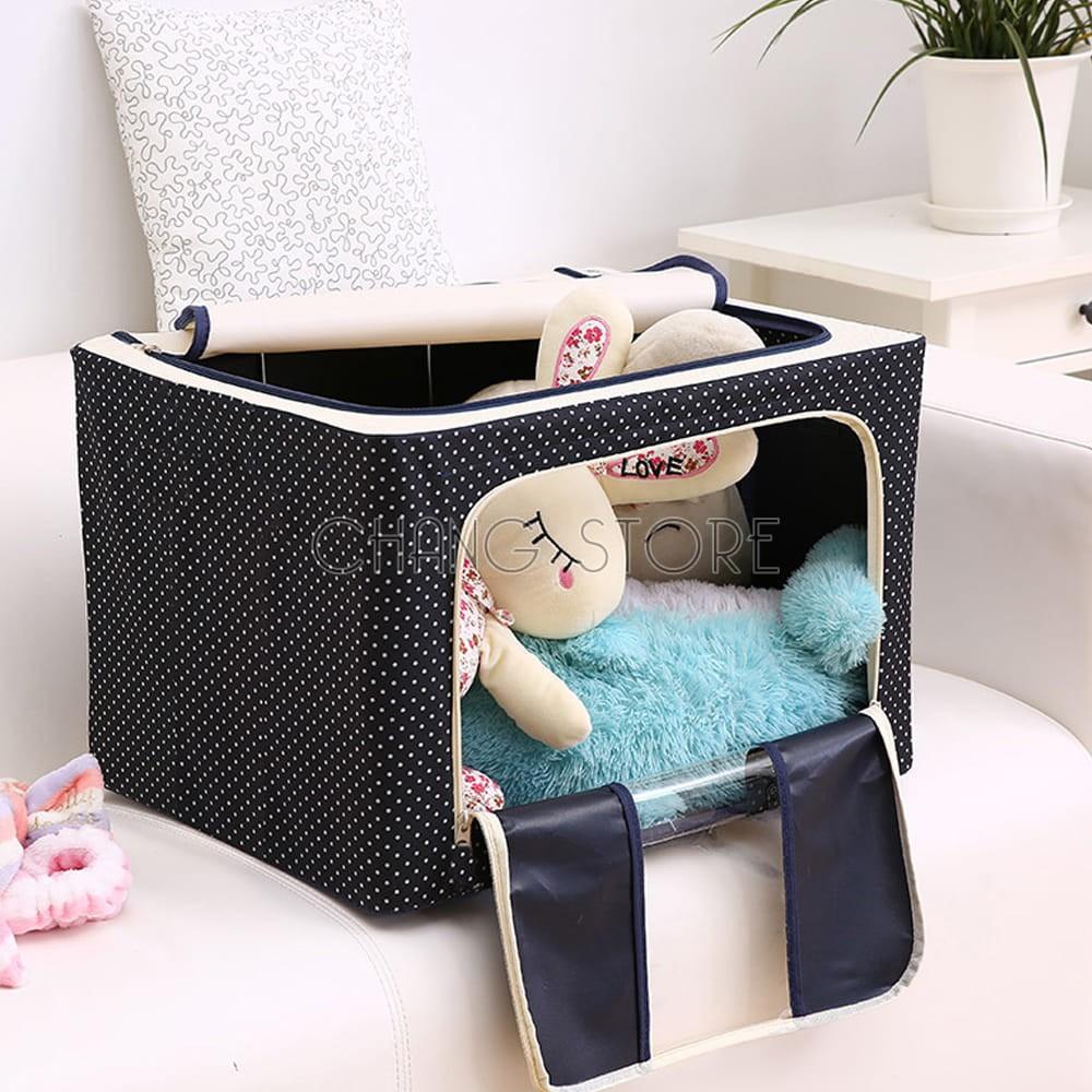 Túi Vải khung Thép Xếp Gọn Quần Áo Chăn Màn Tiện Dụng