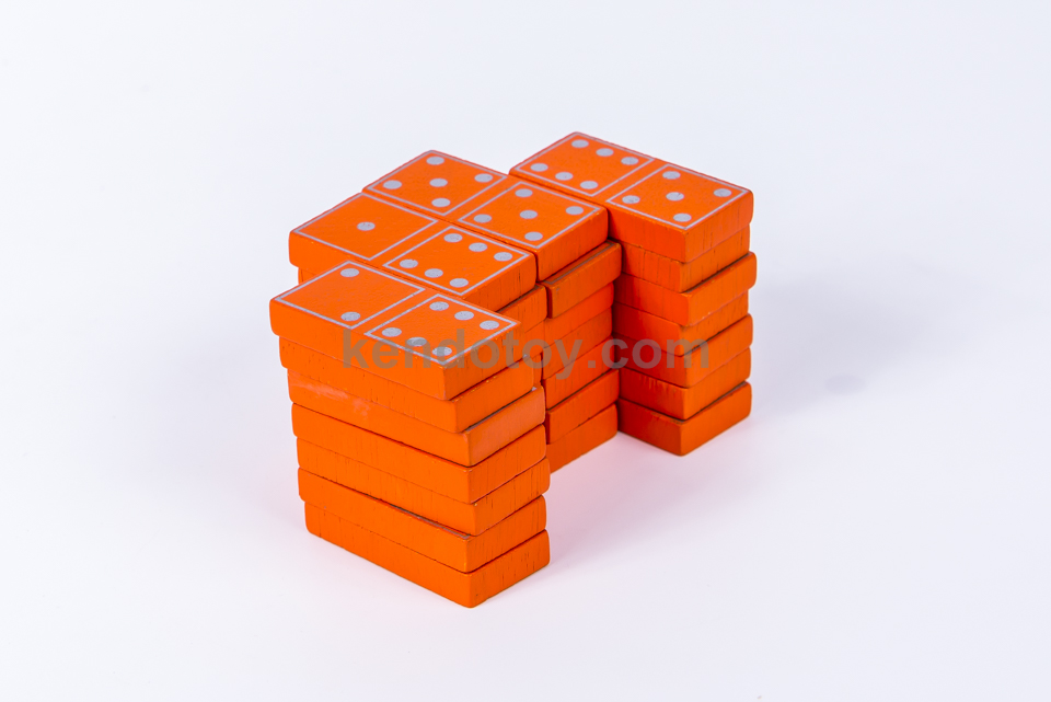 Cờ domino bằng gỗ, đồ chơi giải trí thông minh, đồ chơi domino xếp ngã