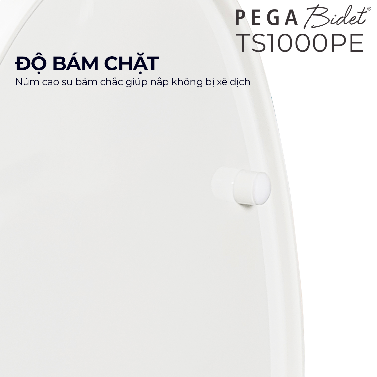 Nắp bồn cầu đóng êm PEGA Bidet dòng PP ECO chất lượng, kinh tế, dễ lau chùi, gắn được cho nhiều loại bồn cầu thông dụng