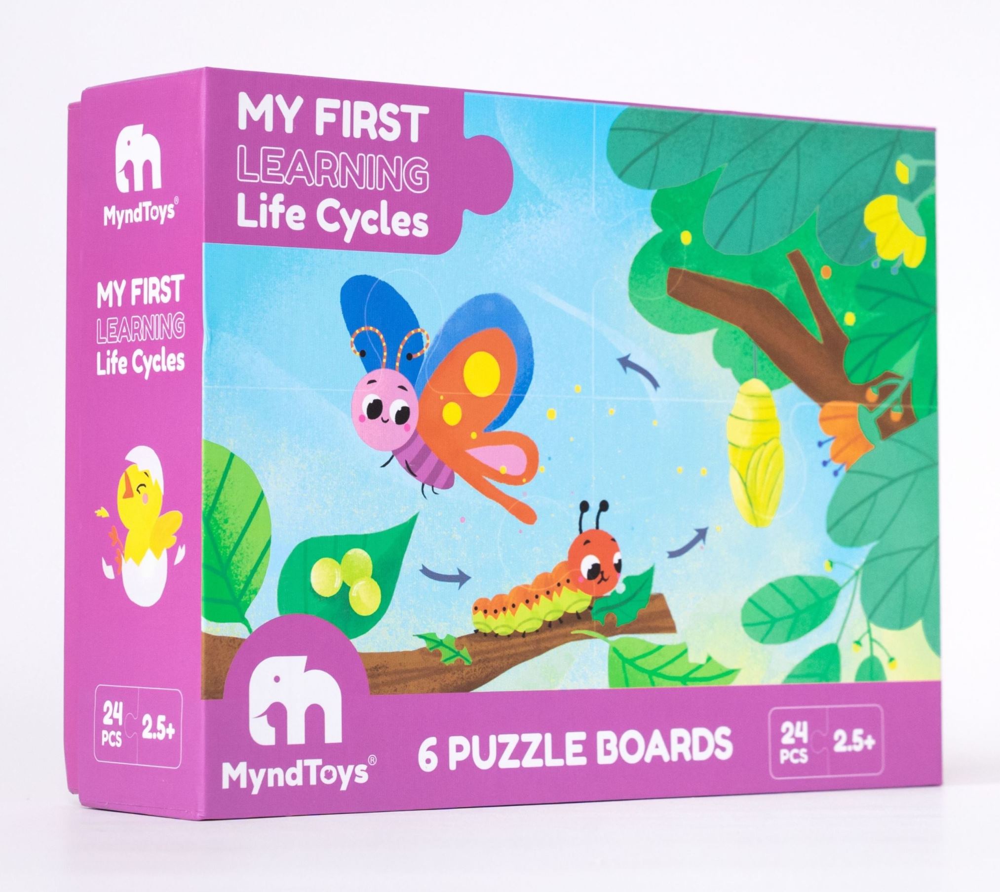 Đồ chơi Giáo dục MyndToys Xếp hình puzzle thông minh My First Learning – Life Cycles cho bé từ 2.5 tuổi