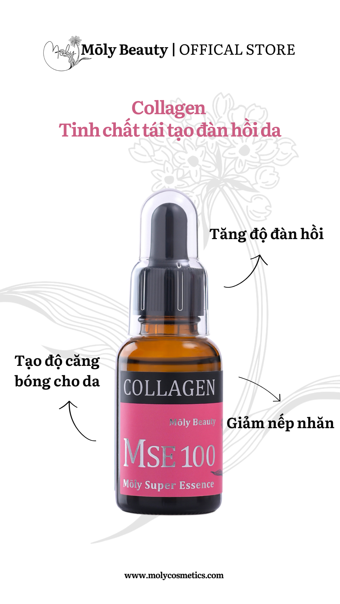 MSE100 Super Essence CO - Tinh chất tái tạo đàn hồi da Collagen 30ml - Mōly Beauty