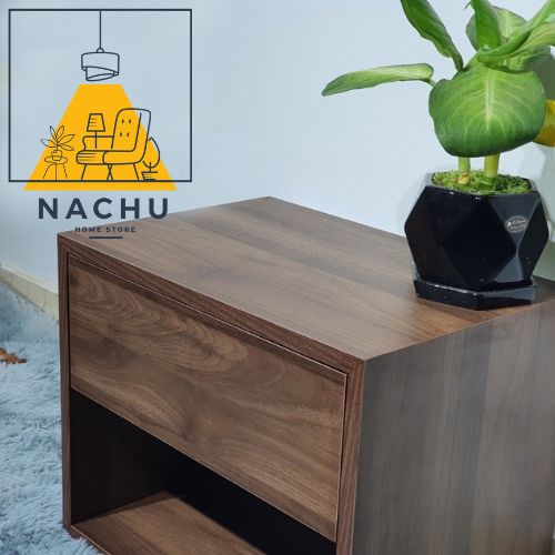 Tab Đầu Giường Nachu Home Store Gỗ Công Nghiệp Hiện Đại, Năng Động Và Tiện Lợi 40 cm x 30 cm x 35 cm