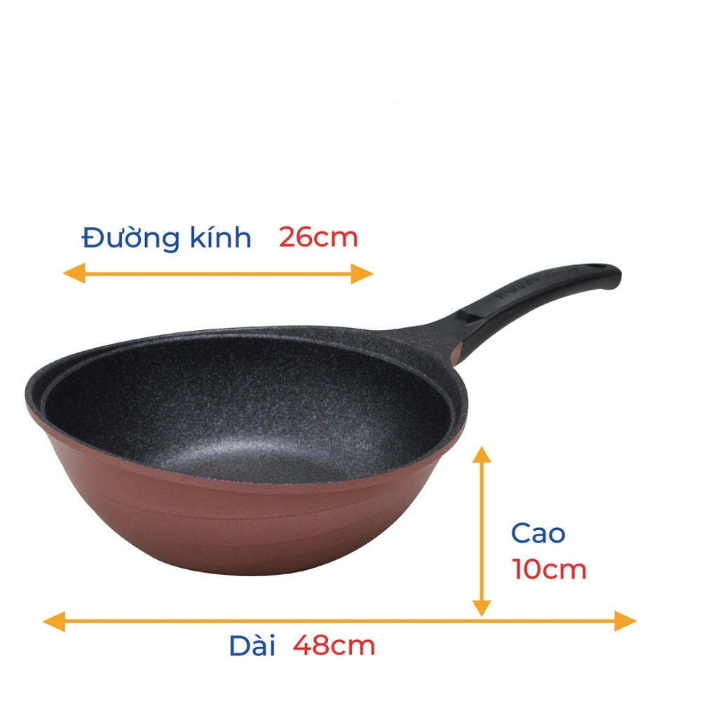 Chảo sâu Colormic Korea King KW-26CI (size 26cm)