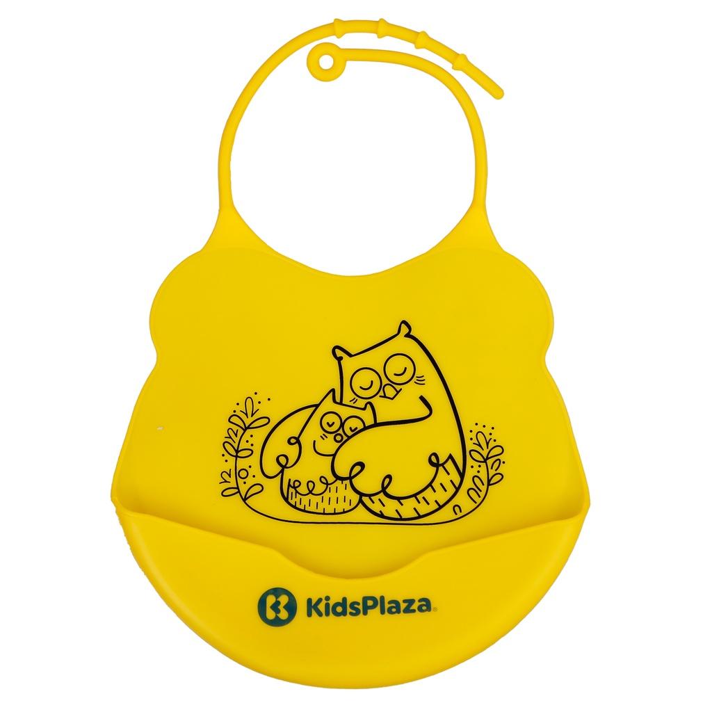 Yếm ăn silicon cho bé Kids Plaza BIB006 (Nhiều mẫu