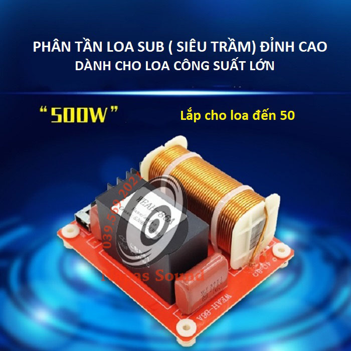 MẠCH LỌC CHO LOA SUB HƠI 86A - LOẠI CÓ CHỈNH ÂM - MẠCH PHÂN TẦN LOA SUB