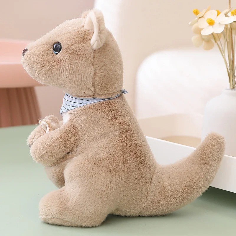Thú nhồi bông chuột túi Kangaroo cute - Size 45cm - Quà tặng chuột bông kangaroo ôm con êm mịn cho bé