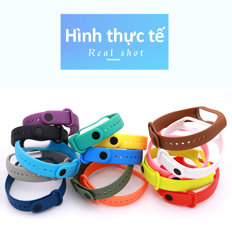 Dây đeo thay thế silicone cho miband 3, 4 có nhiều màu sắc lựa chọn theo phong cách riêng của bạn M3M4 STRAP