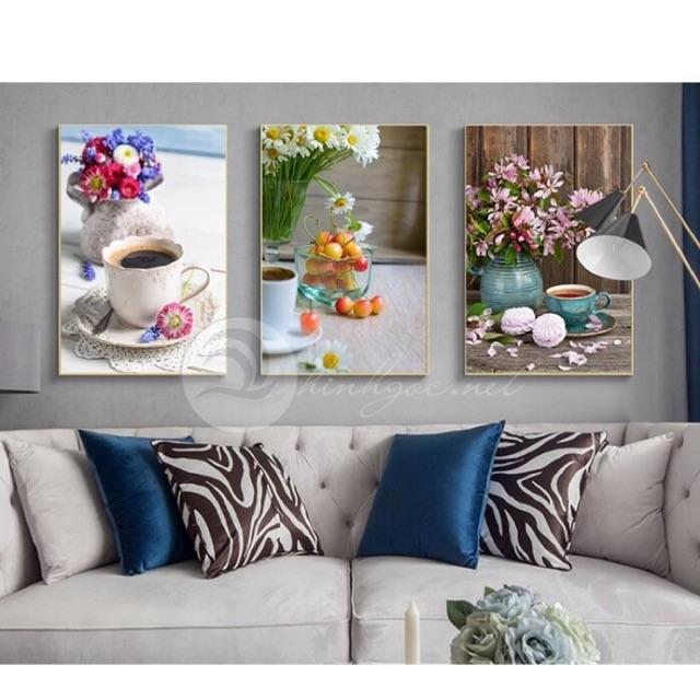 Tranh CANVAS mẫu tĩnh vật kích 30*40