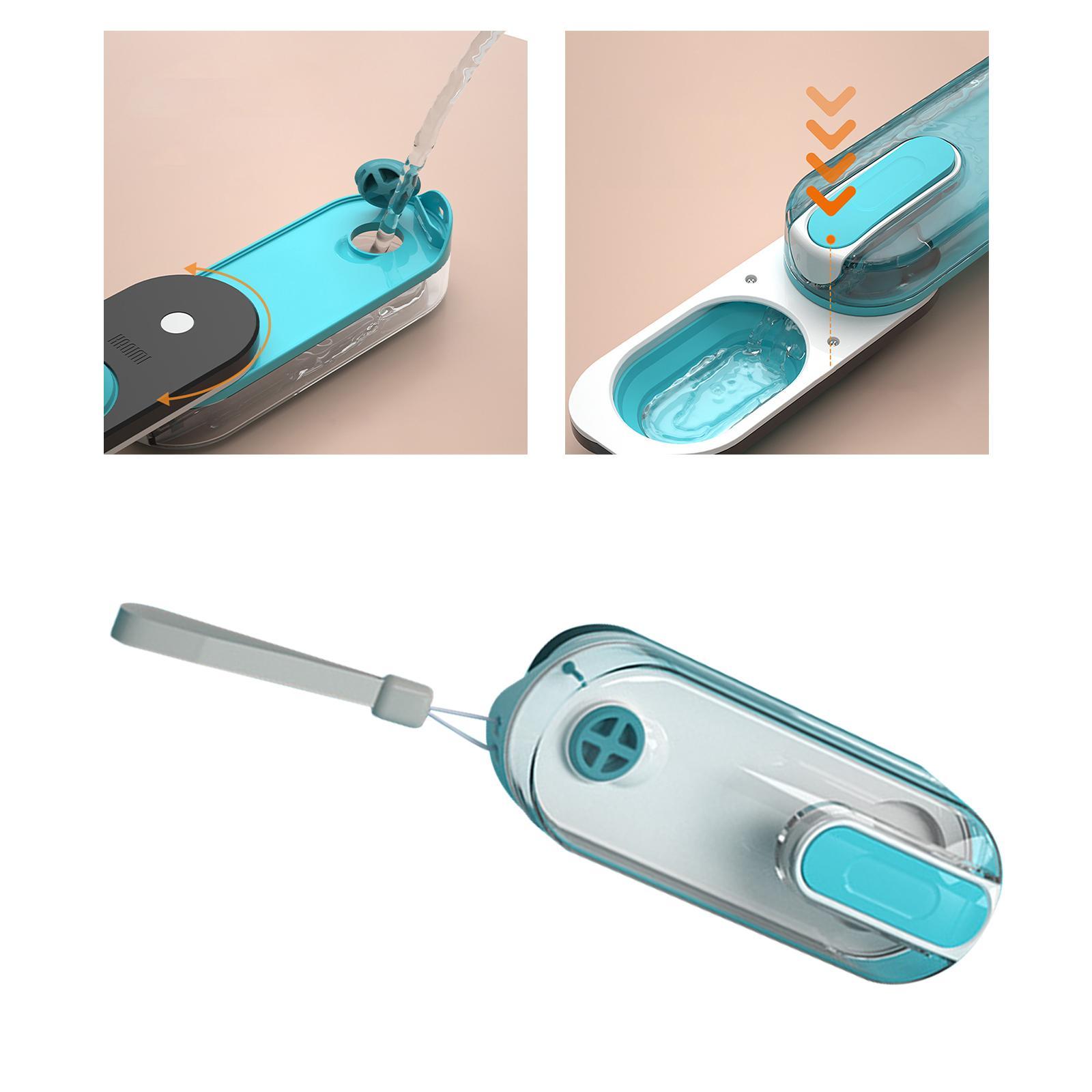 Portable Pets Water Bottle Puppy Water Dispenser Blue