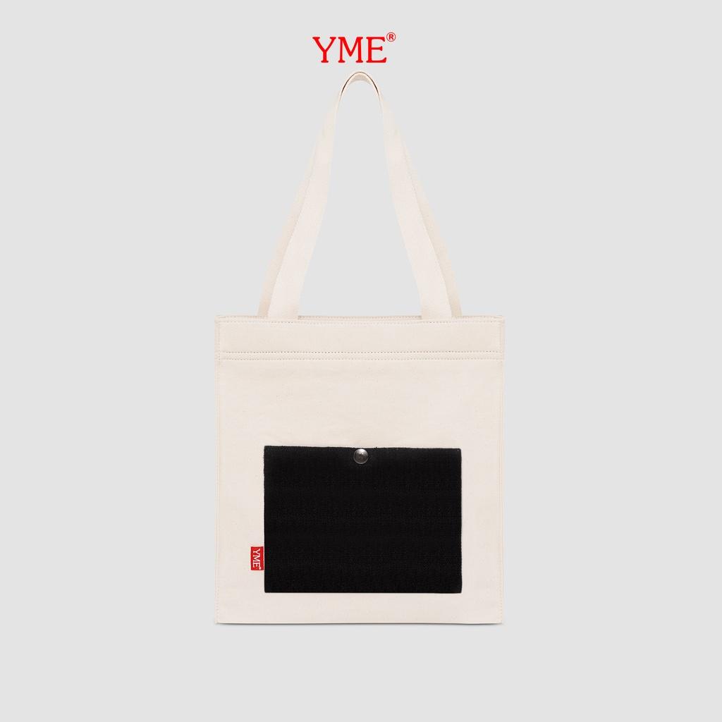 Túi tote vải canvas cao cấp có khóa miệng dành cho cả nam và nữ đi học đi làm đi chơi rất tiện dụng