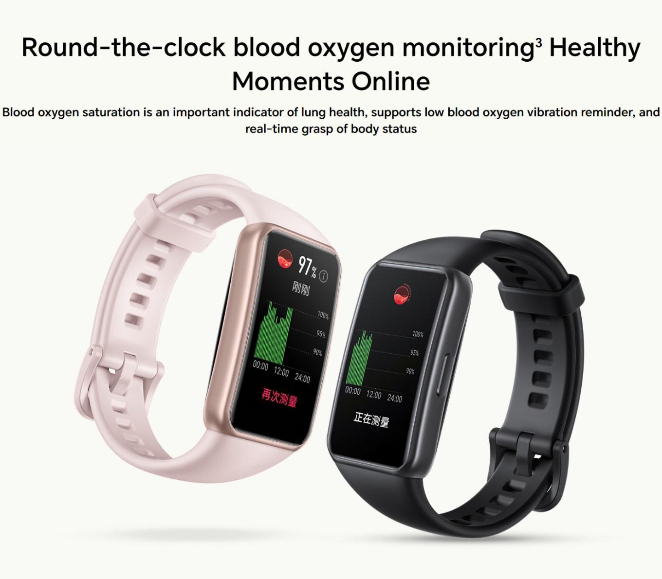 Phiên bản toàn cầu Danh dự Band 7 SmartWatch Blood Oxygen Time Monitor 5atm SmartBand 1.47 '' AMOLED Màn hình Bluetooth 5.0 Màu sắc: Dây đeo màu xanh lá cây