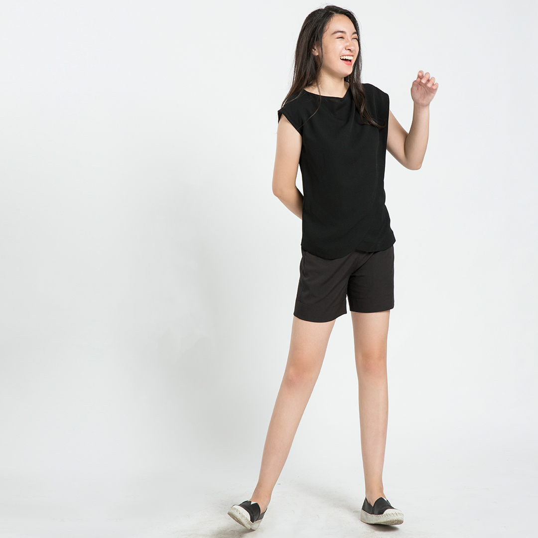 Áo Đắp Vạt Hity TOP090 (Đen Huyền Bí)