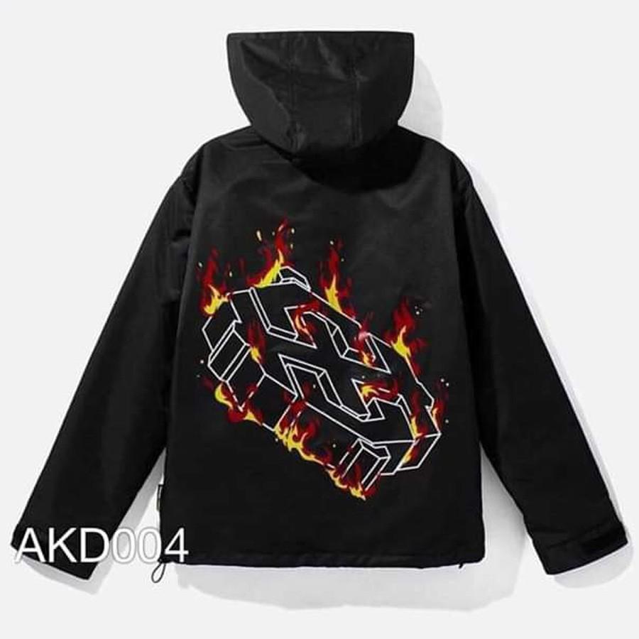 ÁO KHOÁC DÙ Logo Lửa - M480