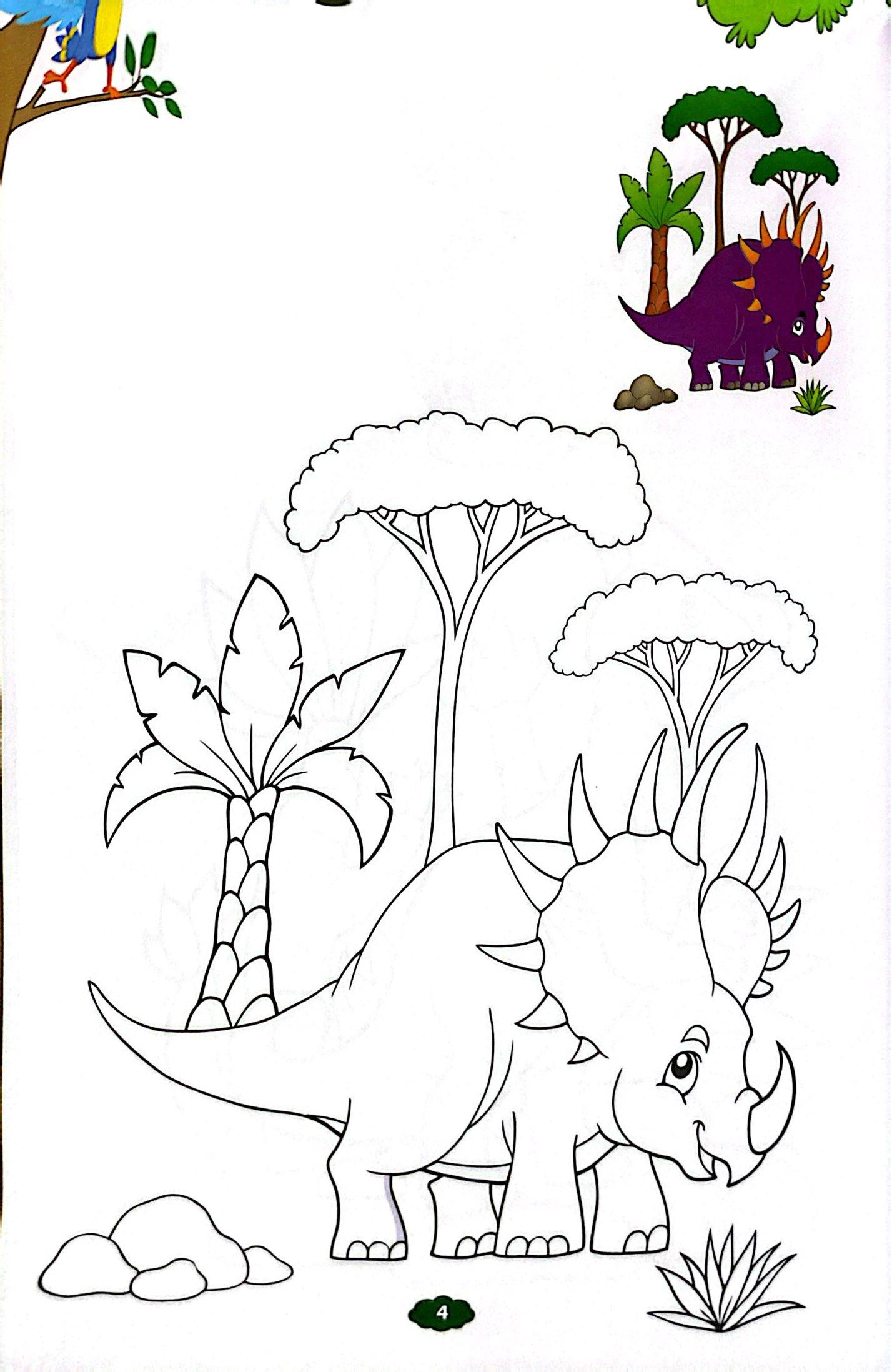 Sách - Bé Tập Tô Màu - Khủng Long