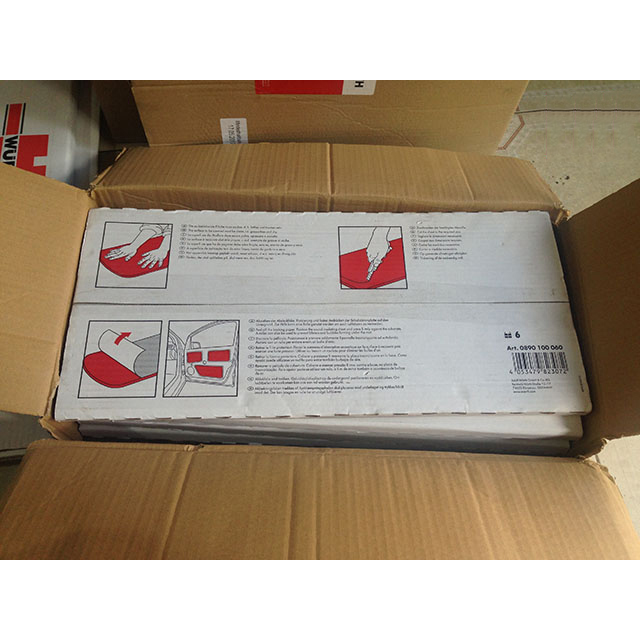 Hộp 6 Tấm dán tiêu âm Bitumen Poly-propylene cửa xe hơi Wurth Sound-Absorbing Plate 0890100060 Màu xám trắng