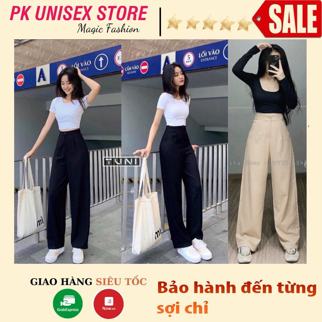 Quần Ống Rộng Culottes, Xuông Dài 100cm