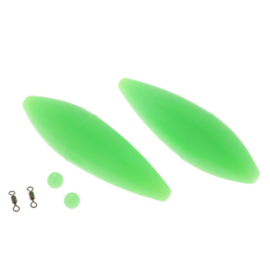 2pcs Bombarda Floats Carp Coarse Trout Bass Sea Lure Fishing Tackle 4.8g