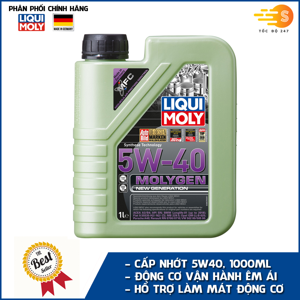 Dầu nhớt tổng hợp xe ga Molygen Liqui Moly 1L 5W40