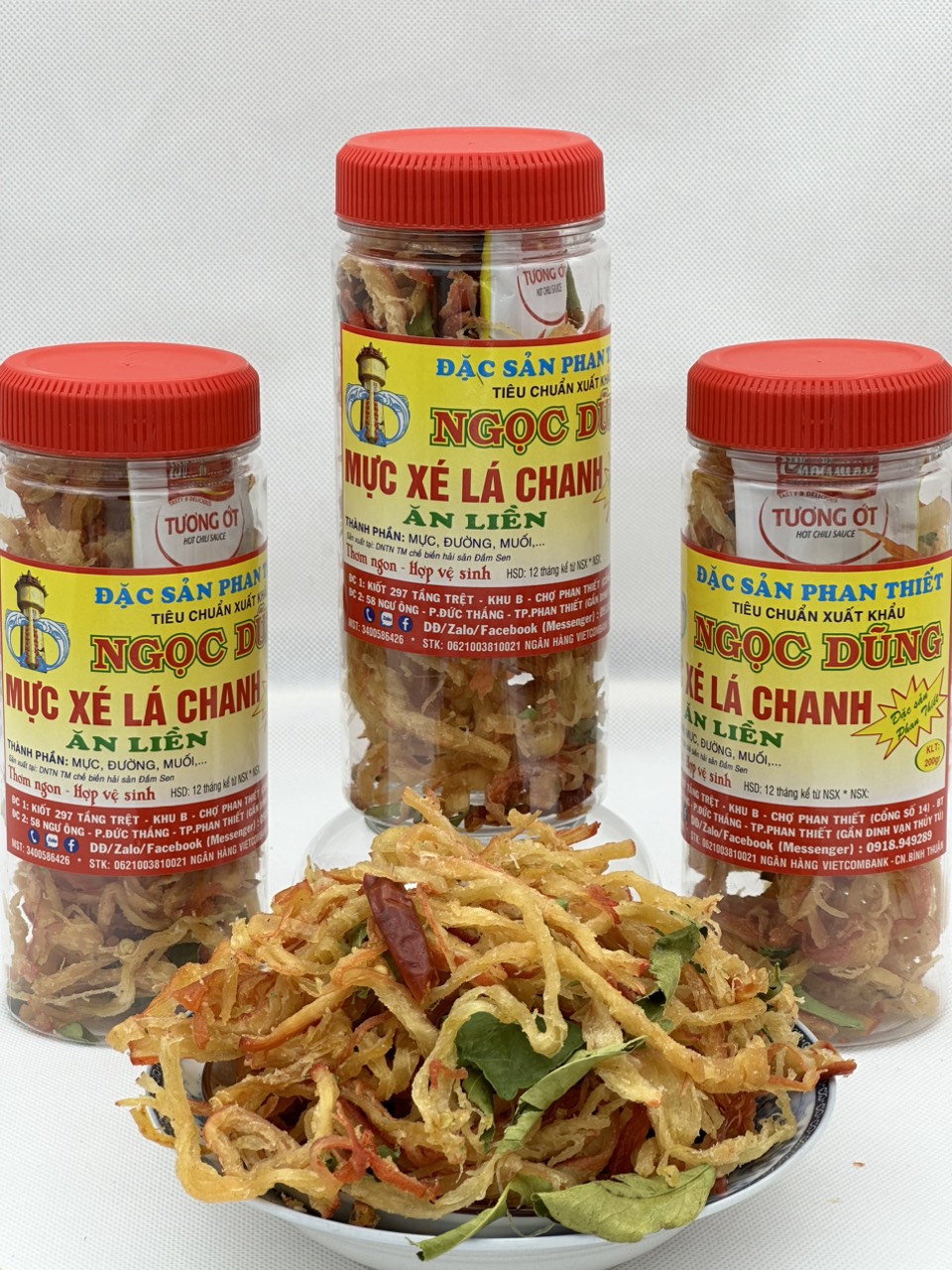 Mực xé lá chanh hộp 250 gram đã chế biến ăn liền ngon ơi là ngon của shop Đặc Sản Biển Phan Thiết NGỌC DŨNG. Hạn sử dụng 12 tháng kể từ ngày đặt hàng