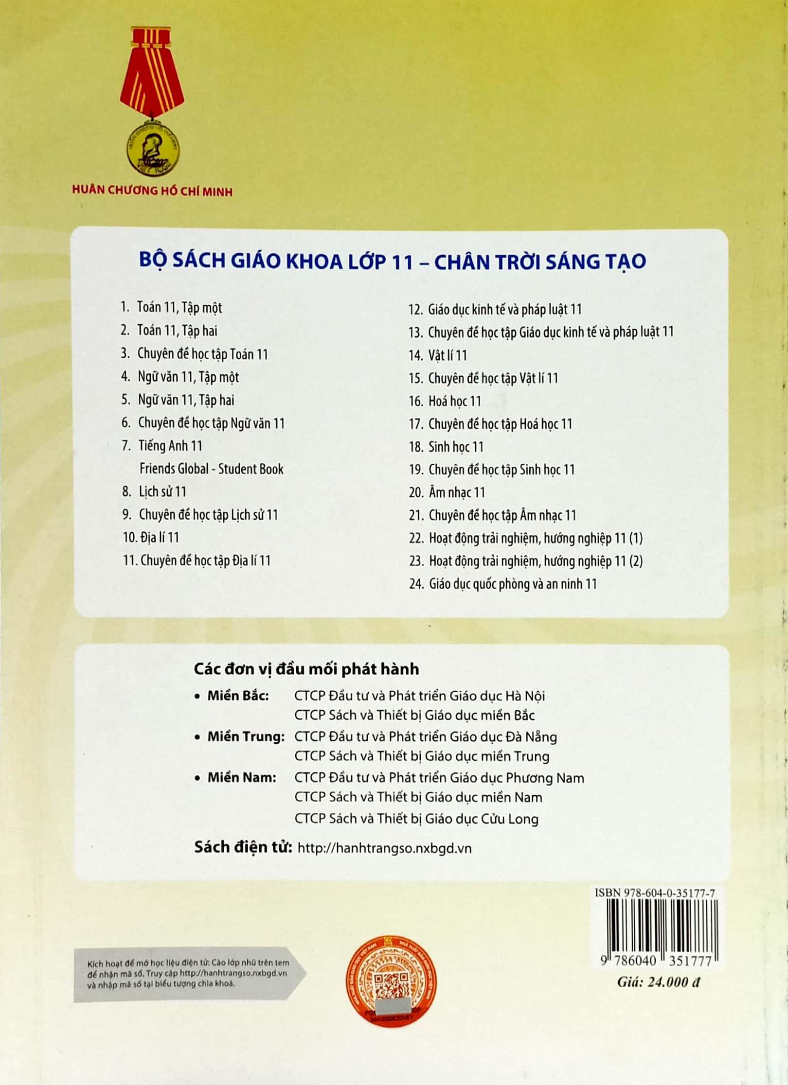 Địa Lí 11 (Chân Trời Sáng Tạo) (Chuẩn)