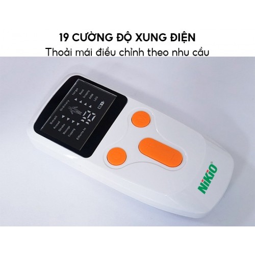 Máy Massage Xung Điện Trị Liệu Nikio NK-102 - 8 Miếng Dán Mát Xa Giảm Đau Nhức Toàn Thân Với Công Nghệ Điện Xung Mới - Đèn Hồng Ngoại Hỗ Trợ Trị Viêm Mũi Dị Ứng, Viêm Xoang - Pin Sạc Không Dây Tiện Lợi