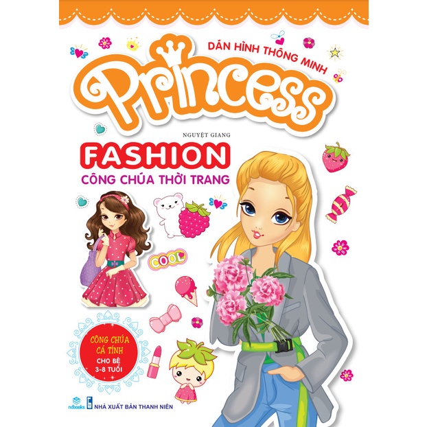 Sách - Combo 6 cuốn dán hình thông minh: Princess Fashion công chúa thời trang (Cho bé 3-8 tuổi) -NDbooks