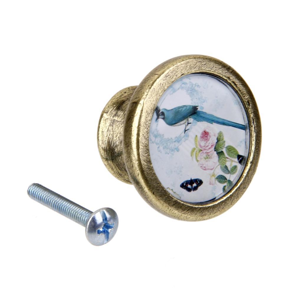 Set of 3pcs Vintage Rustic Cabinet Door Drawer Handles Pull Knobs Hardware