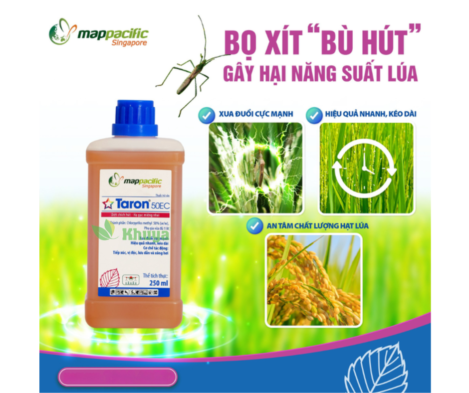 Thuốc trừ sâu Taron 50EC 250ml Diệt Chích Hút - Hạ Gục Miệng Nhai