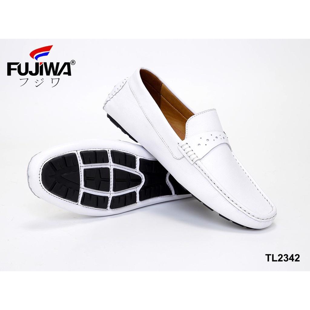 Giày Lười Giày Nam Da Bò Fujiwa - TL2342. Da bò cao cấp, đế cao su tạo độ bám tốt, bền bỉ theo thời gian