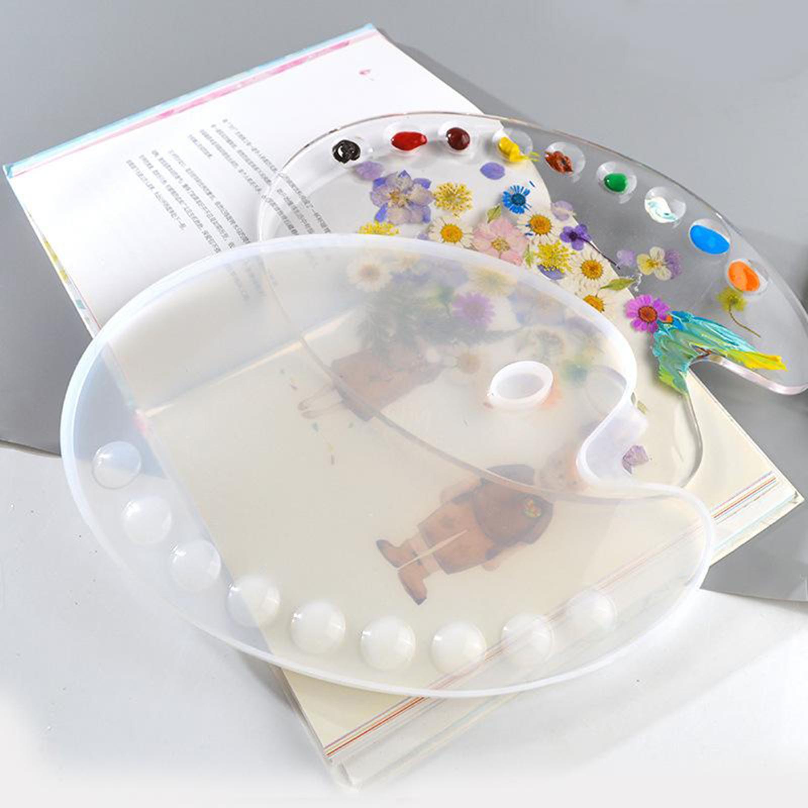Resin Silicone Molds Palette Paint Tray Epoxy Resin DIY Craft Jewelry Tool