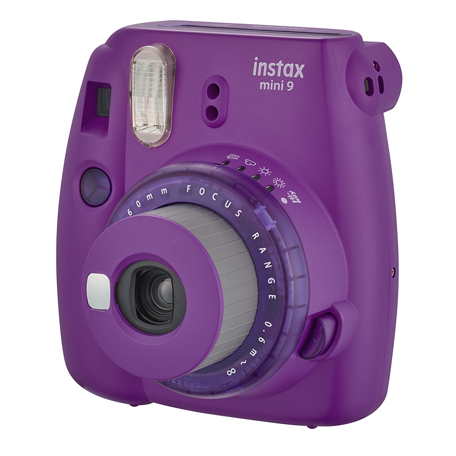 Máy Ảnh Selfie Lấy Liền Fujifilm Instax Mini 9 Clear Purple - Hàng Chính Hãng