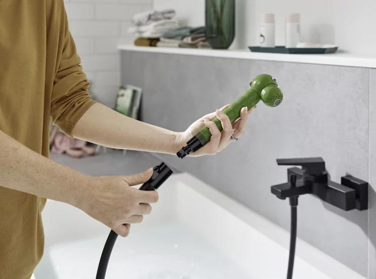 Tay sen tắm đáng yêu an toàn dành cho bé HANSGROHE Jocolino zebra 2jet - Hàng Nhập Khẩu