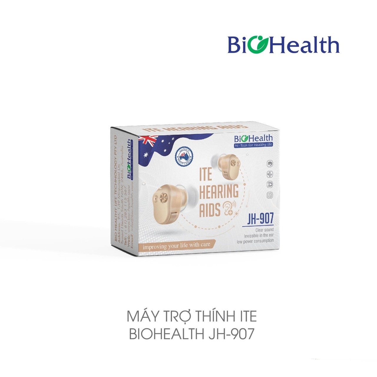 Máy trợ thính nhét tai không dây BioHealth JH-907