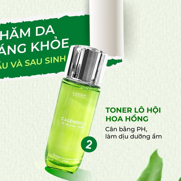 Bộ Sản phẩm dưỡng da giảm mụn, giảm thâm Lagumi (Sữa rửa mặt 50ml, Toner 120ml, Serum 30ml, Kem dưỡng 30g)