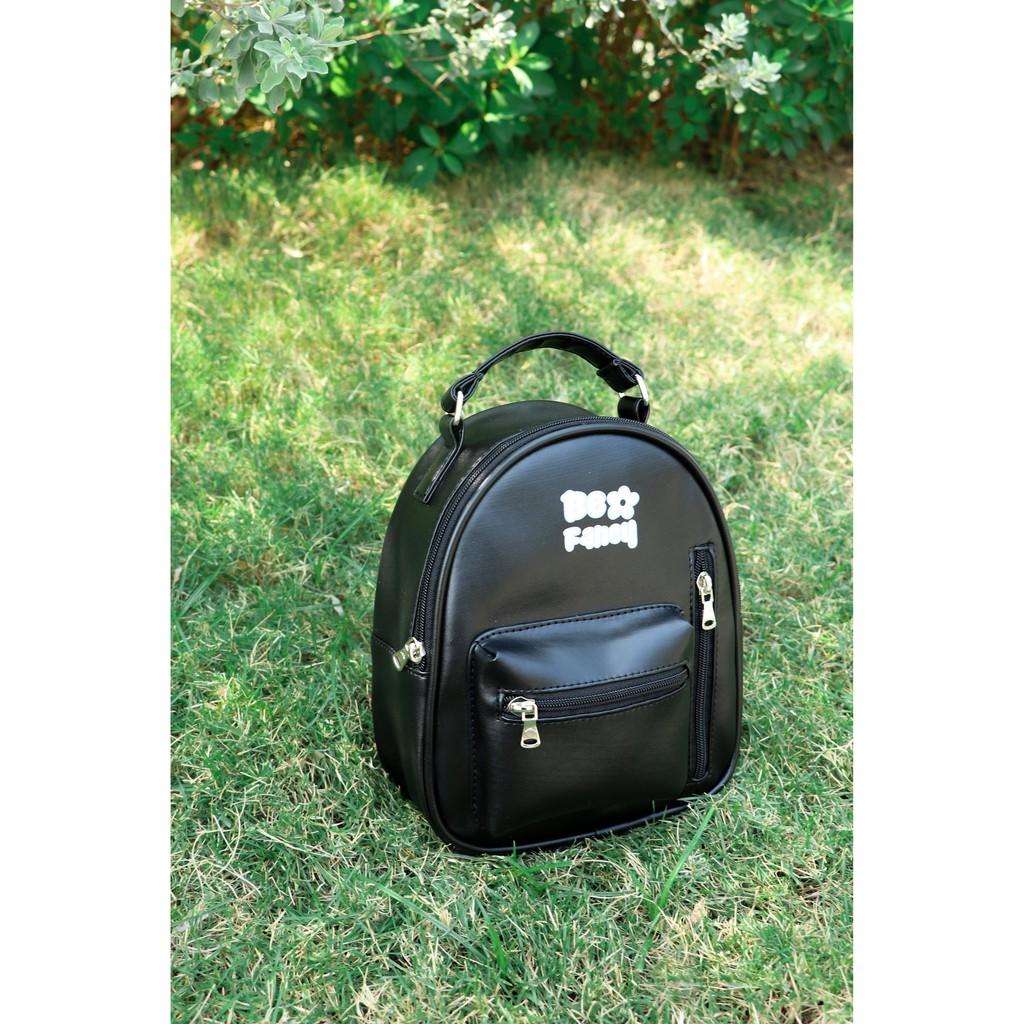 Balo nữ mini thời trang với chất da tổng hợp cao cấp cùng nhiều ngăn tiện dụng - BOM